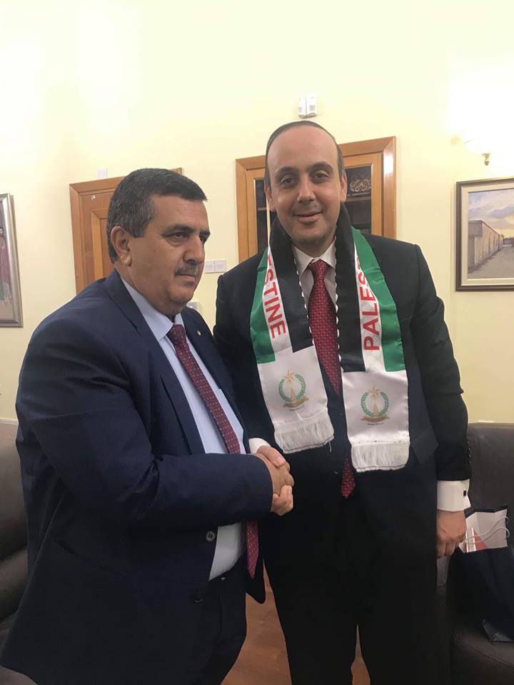 رئيس بلدية بيت لحم يلتقي مع رئيس بلدية بافوس القبرصية لبحث أفاق التعاون المستقبلي