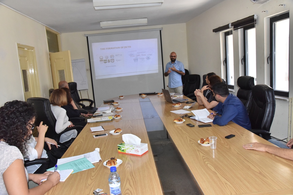 A meeting was held in Bethlehem Municipality with NAKOPA program the supporter of JSCTD in order to review the progress of the work and the most important challenges