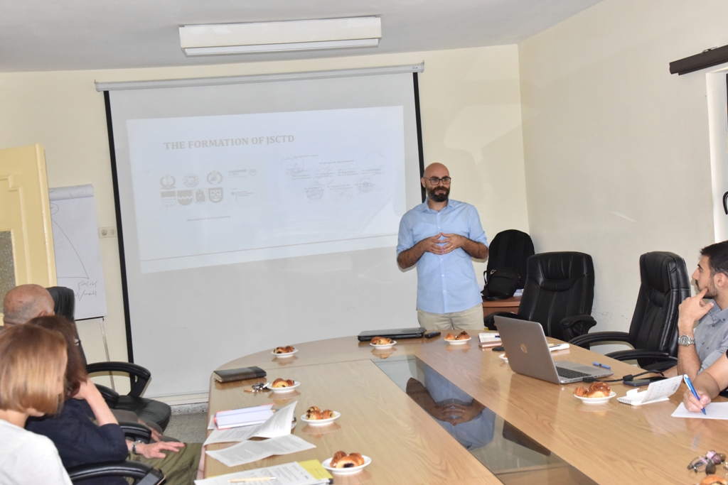 A meeting was held in Bethlehem Municipality with NAKOPA program the supporter of JSCTD in order to review the progress of the work and the most important challenges