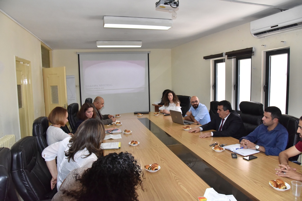 A meeting was held in Bethlehem Municipality with NAKOPA program the supporter of JSCTD in order to review the progress of the work and the most important challenges