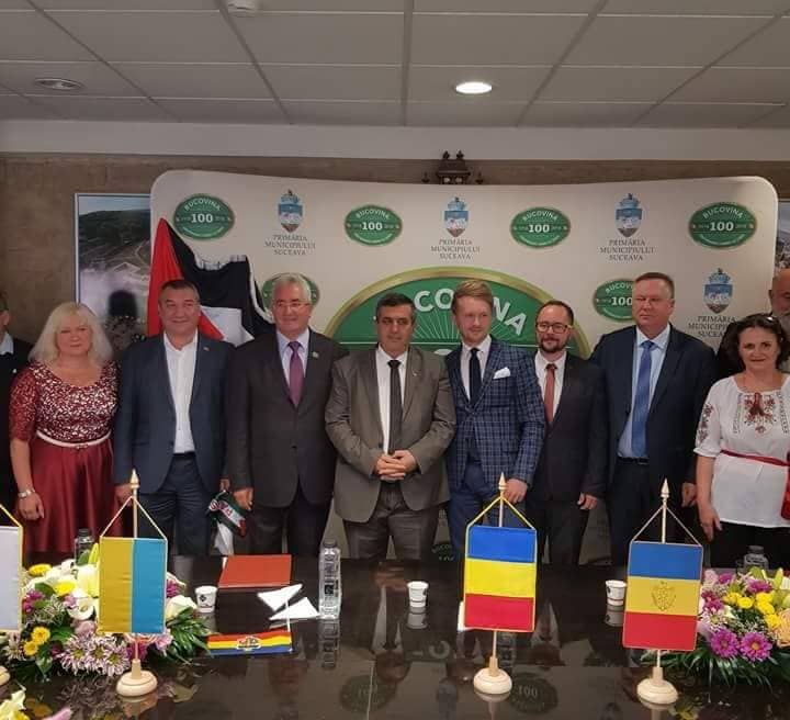 سلمان يشارك بإحتفال مدينة سوتشافا الرومانية المتوأمة مع مدينة بيت لحم والإتفاق حول تبادلات عديدة بين الجانبين