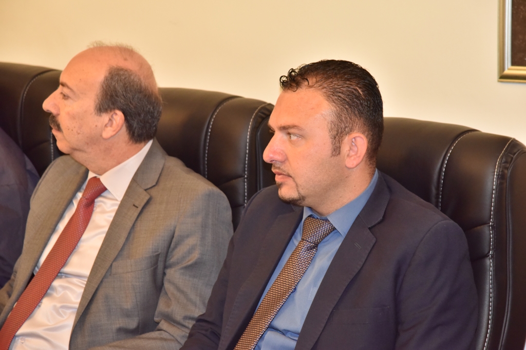 A meeting at Bethlehem Municipality between the Mayor of Bethlehem and Glasgow