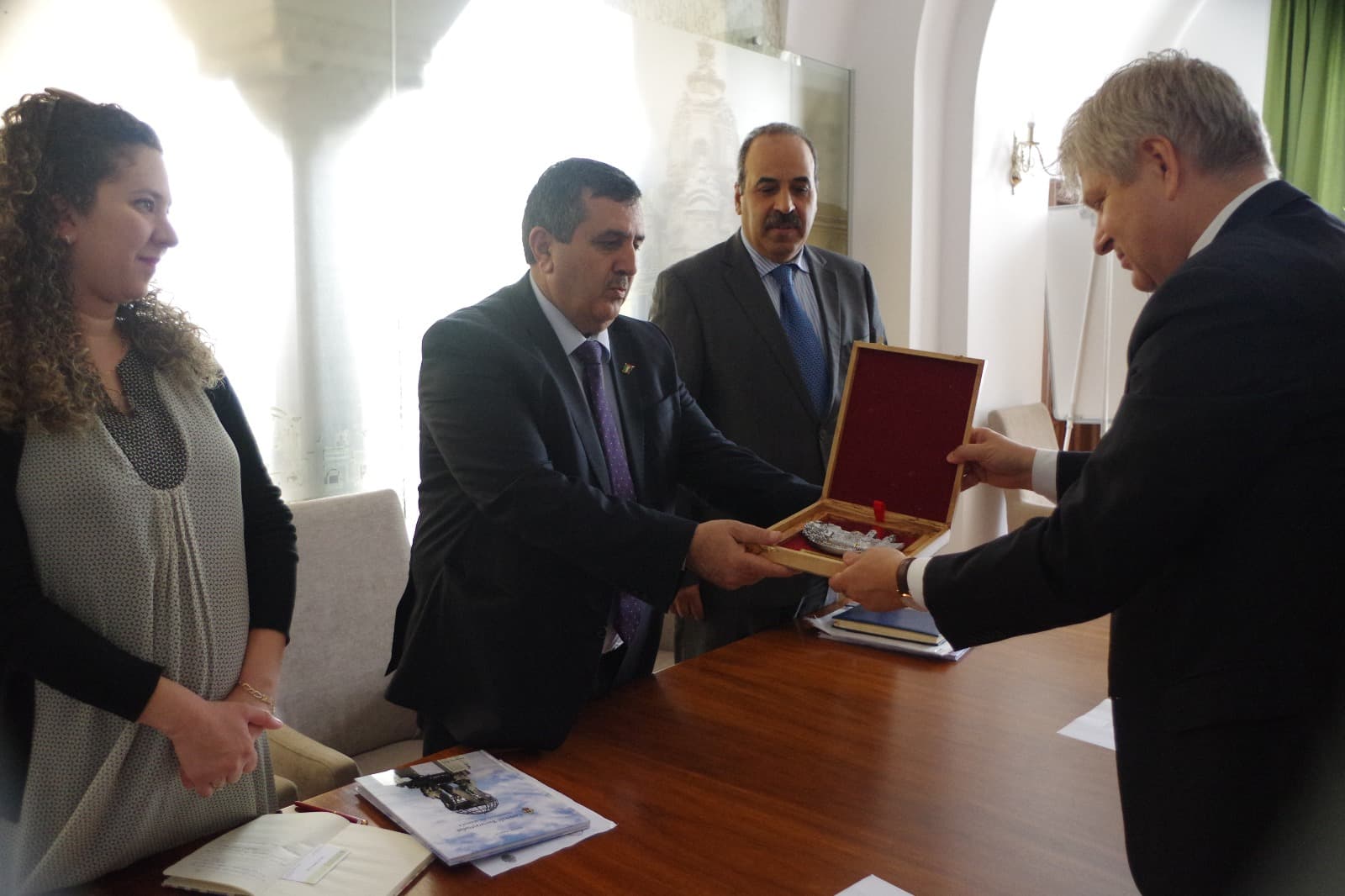 A meeting was held between the Mayor of Bethlehem and the Mayor of Bucharest/ Sector1