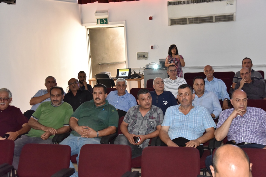 A community meeting  at Bethlehem Peace Center to present the project of (Restoration of the Star Street)