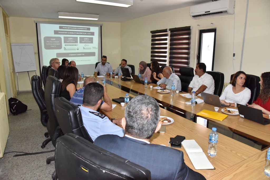 لقاءٌ في بلدية بيت لحم لعرض نتائج تحليل الوضع الحالي لمشروع خطة المرور