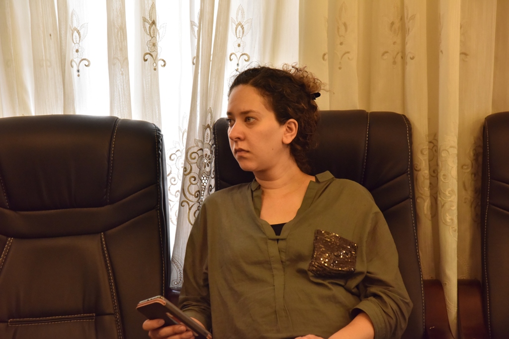 A meeting held in Bethlehem Municipality to talk about the Bethlehem District Diaspora Convention