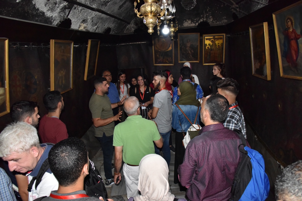 رئيس بلدية بيت لحم ورئيس المجلس الشبابي يستقبلان وفد مجلس شبابي البيرة