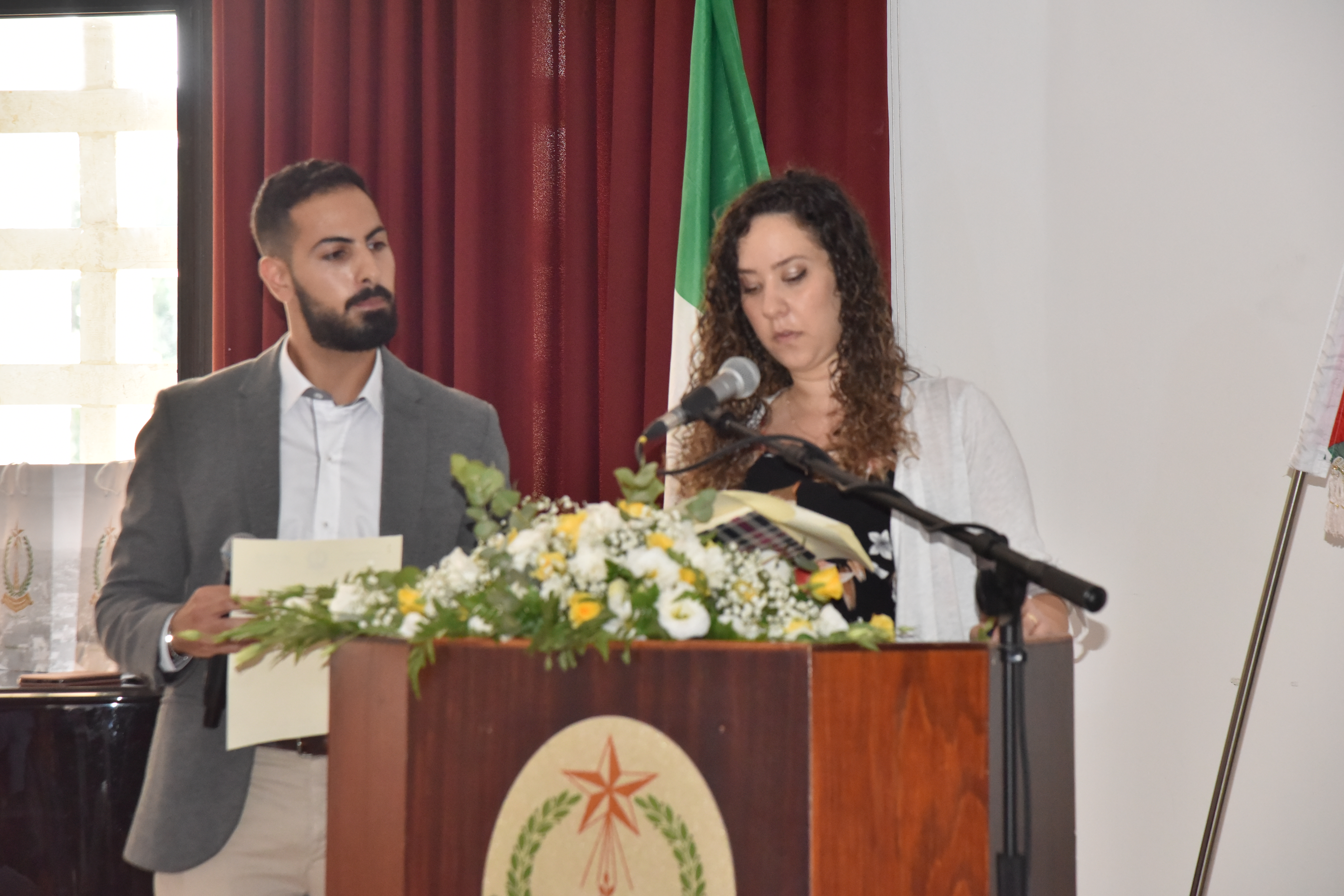 بلديتا بيت لحم وبوليانيللو الإيطالية: تحتفلان بتسيلم رئيس بلدية بيت لحم سلمان والأب فلتس مواطنة فخرية