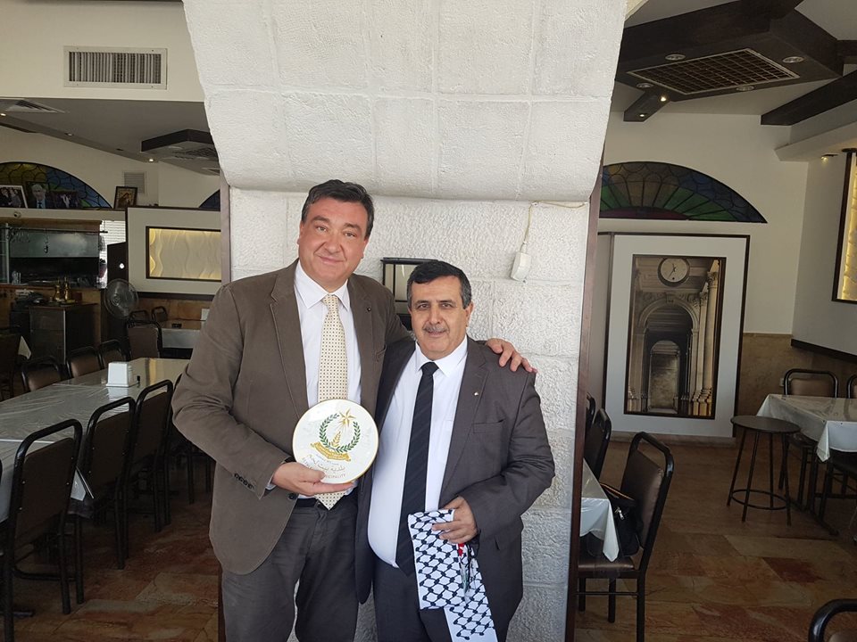 بلديتا بيت لحم وبوليانيللو الإيطالية: تحتفلان بتسيلم رئيس بلدية بيت لحم سلمان والأب فلتس مواطنة فخرية