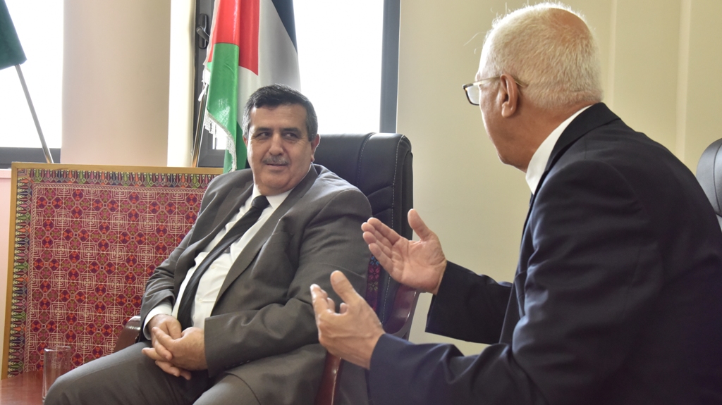 رئيس بلدية بيت لحم يلتقي برئيس بلدية بودابست قبيل توقيع إتفاقية التوأمة