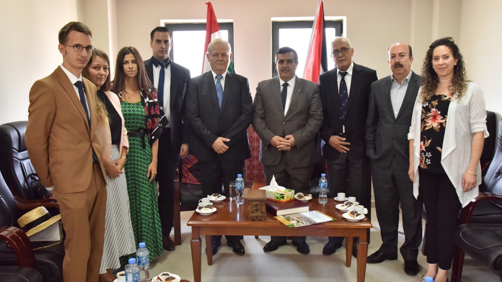 رئيس بلدية بيت لحم يلتقي برئيس بلدية بودابست قبيل توقيع إتفاقية التوأمة