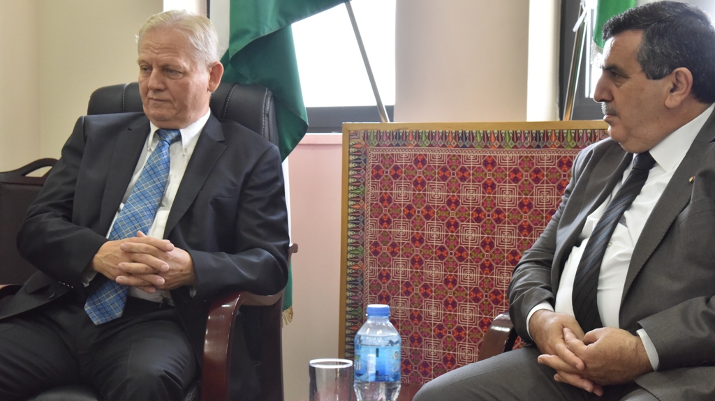 رئيس بلدية بيت لحم يلتقي برئيس بلدية بودابست قبيل توقيع إتفاقية التوأمة