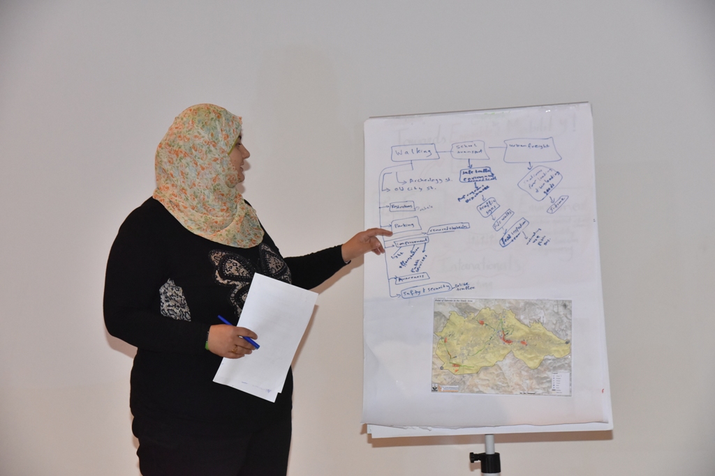 ورشة عمل في مركز السلام/ بيت لحم تحت عنوان ( الحركة المرورية لمحافظة بيت لحم للعام 2030 )