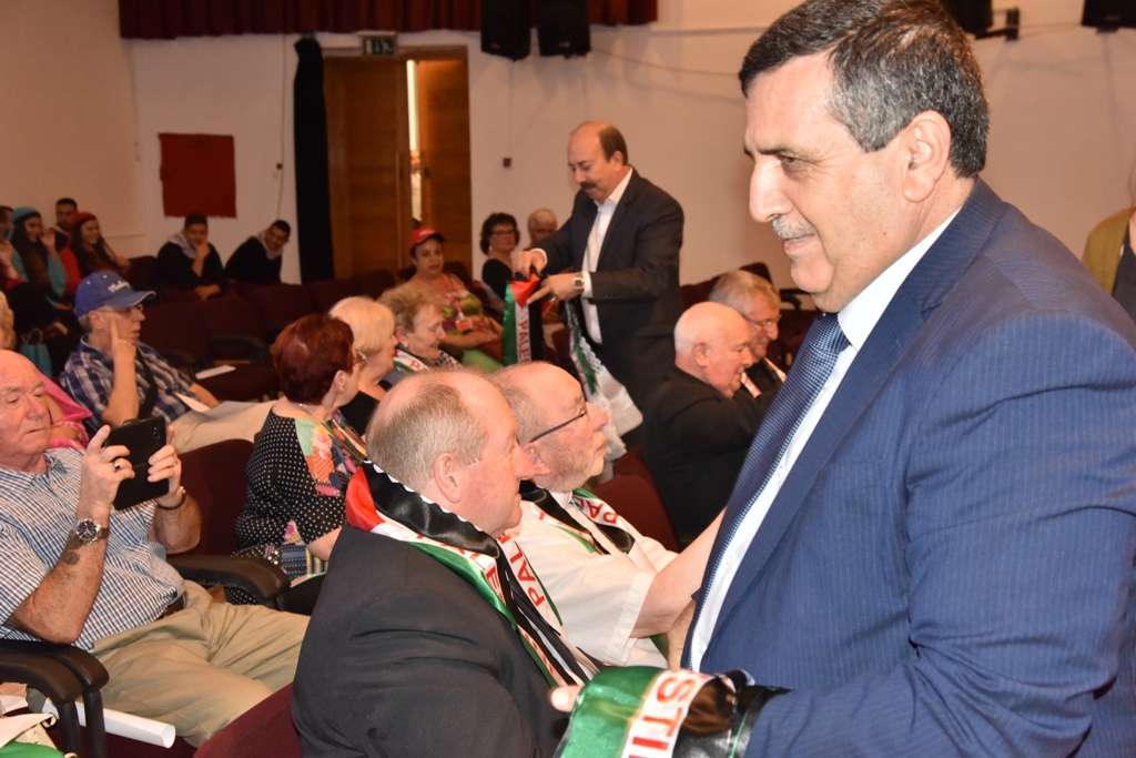 حفل في مركز السلام/ بيت لحم على شرف رئيس بلدية غلاسجو والوفد الإسكتلندي المرافق