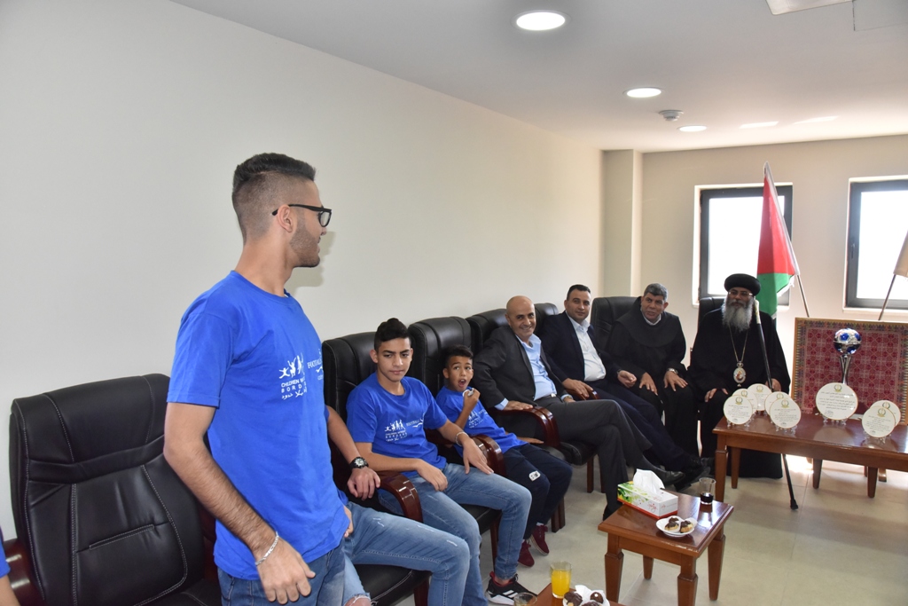 بلدية بيت لحم تكرم فريق نادي عاصمة الميلاد بعد أن أحرز المرتبة الثانية في دوري بريشا الإيطالية