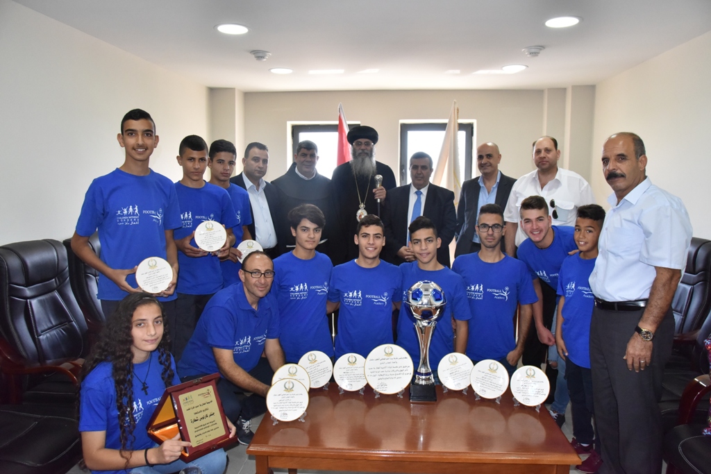 بلدية بيت لحم تكرم فريق نادي عاصمة الميلاد بعد أن أحرز المرتبة الثانية في دوري بريشا الإيطالية