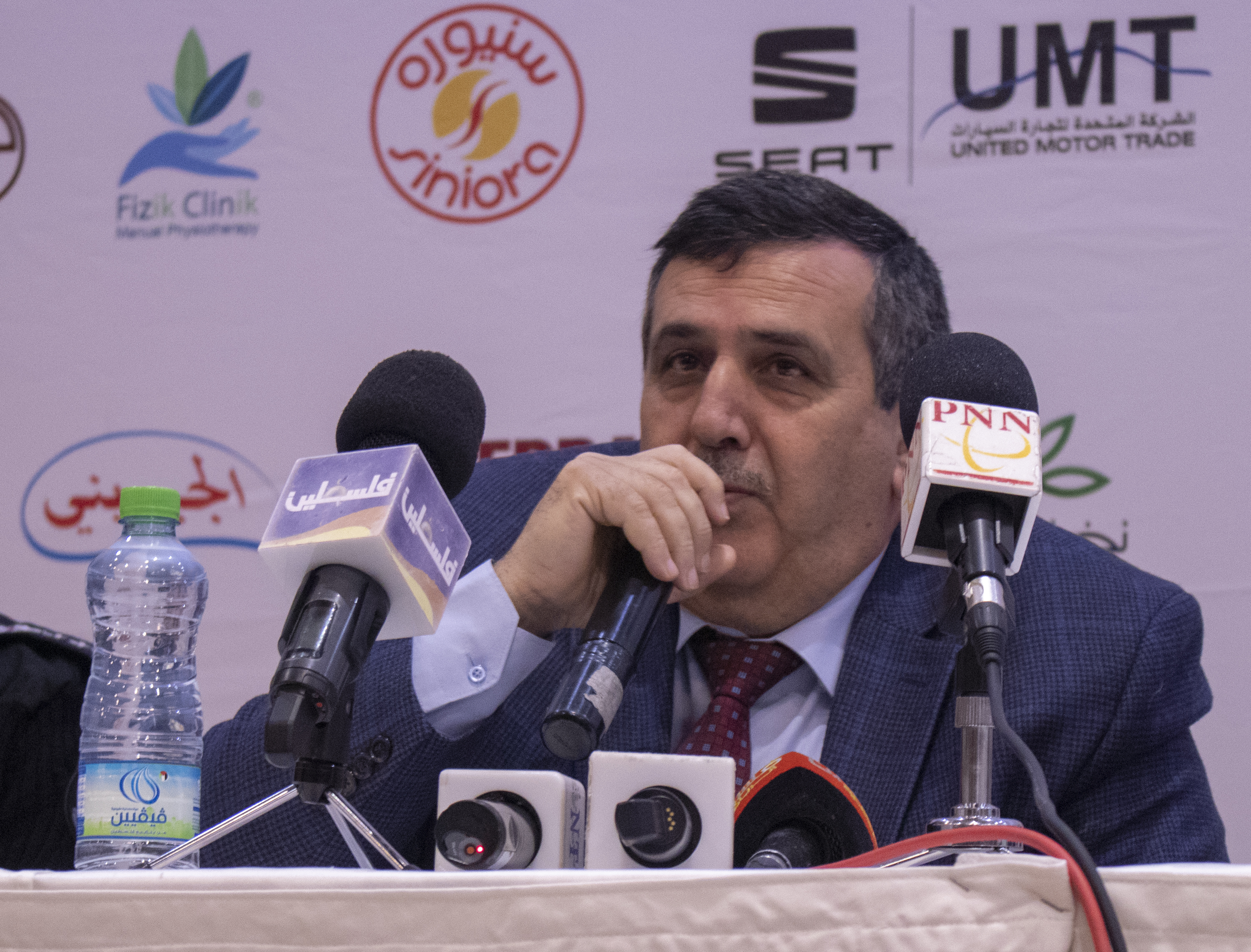 مؤتمر صحفي خاص بماراثون فلسطين الدولي السابع من مركز السلام بيت لحم