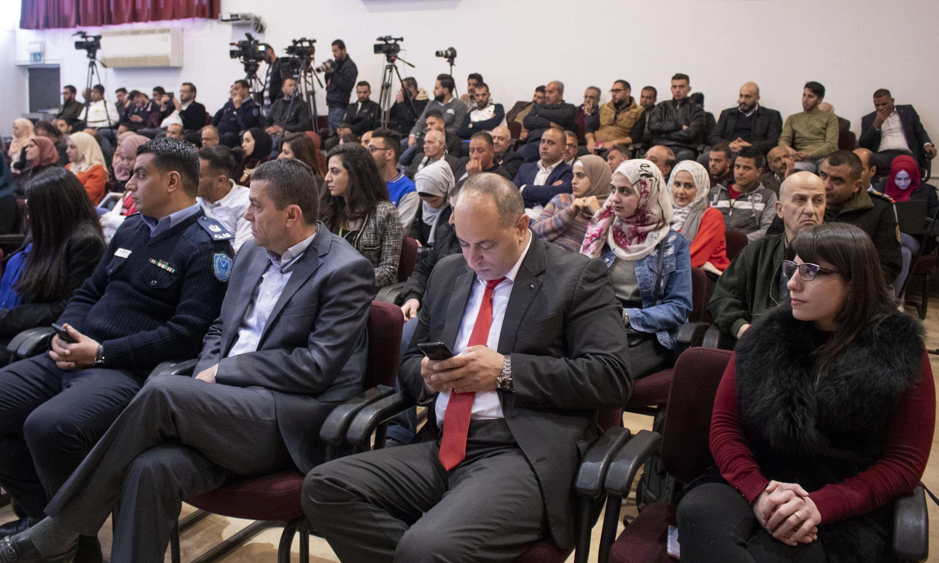 مؤتمر صحفي خاص بماراثون فلسطين الدولي السابع من مركز السلام بيت لحم