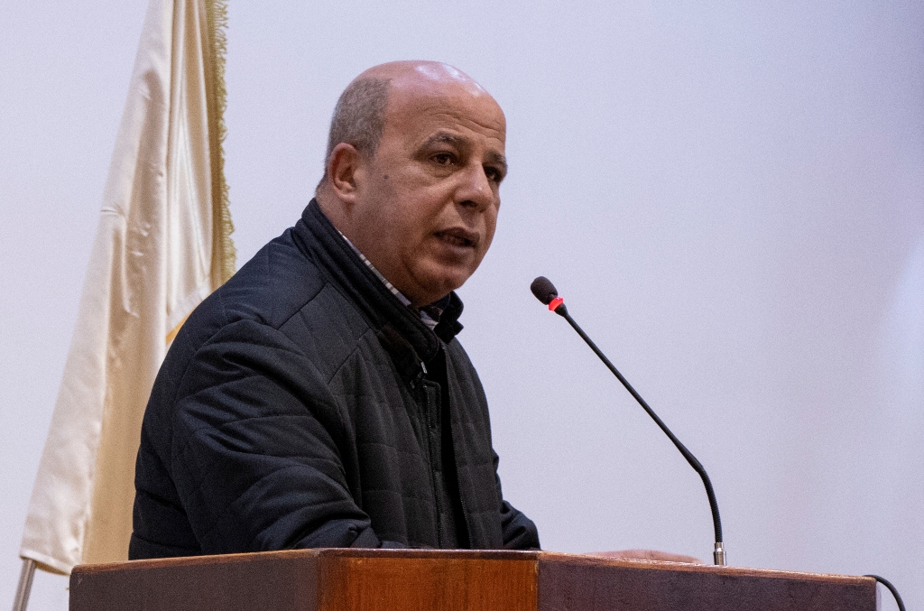 حنانيا يشارك في حفل اختتام دورة الفسيفساء الأولى تحت شعار " صم يصنعون الجمال " في مركز السلام بيت لحم