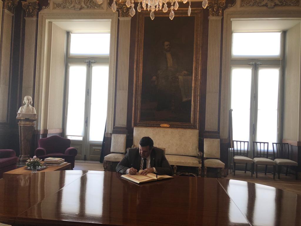 لقاء يجمع بين رئيسي بلديتي بيت لحم ولشبونة بهدف بحث سبل التعاون المشترك