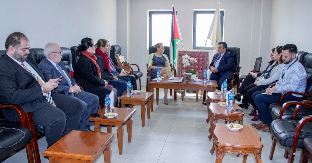 رئيس بلدية بيت لحم يستقبل  المديرة العامة للمنظمات الدولية والمساعدات الإنسانية والتنموية في وزارة الخارجية السلوفاكية