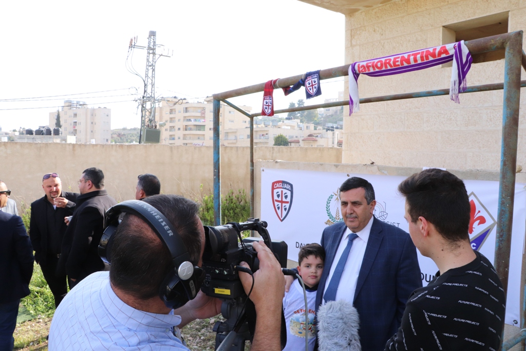 دعم إيطالي لمشروع الملعب المصغر في بيت لحم