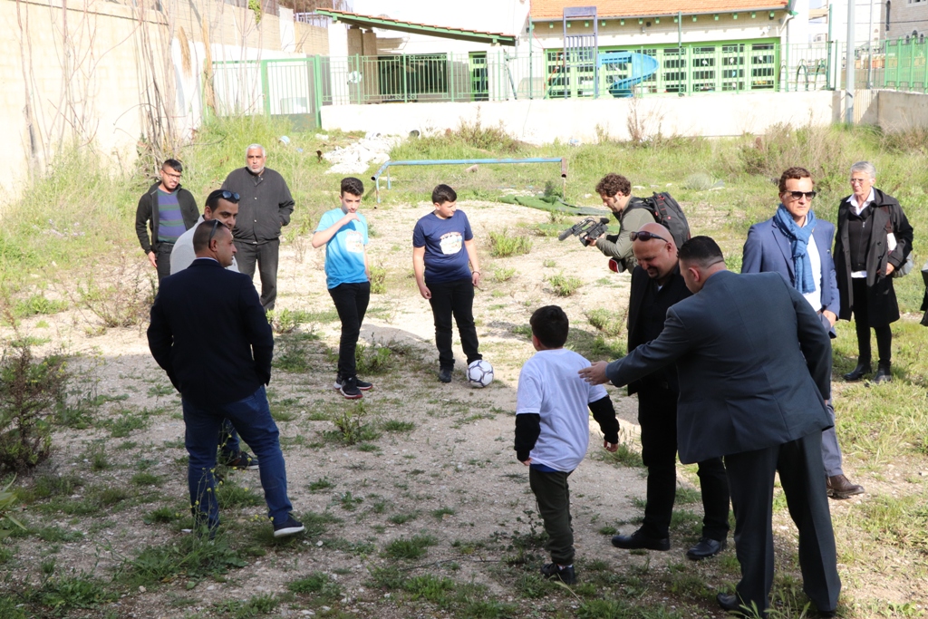 دعم إيطالي لمشروع الملعب المصغر في بيت لحم