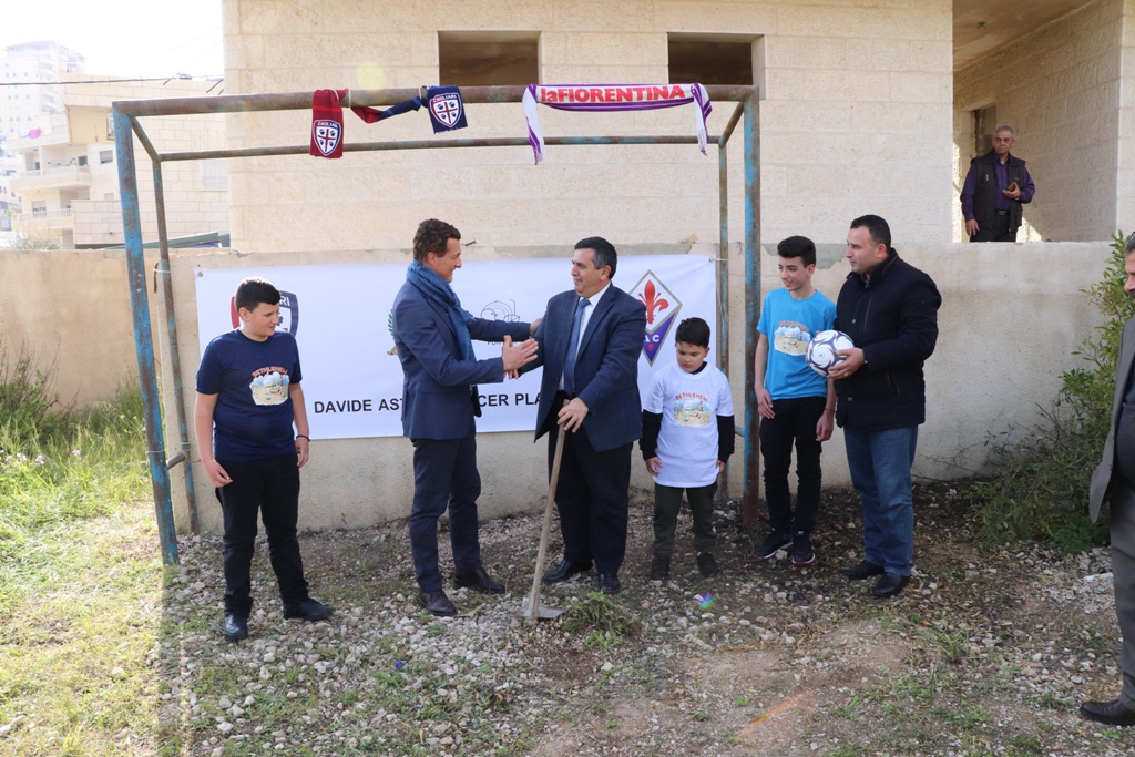 دعم إيطالي لمشروع الملعب المصغر في بيت لحم