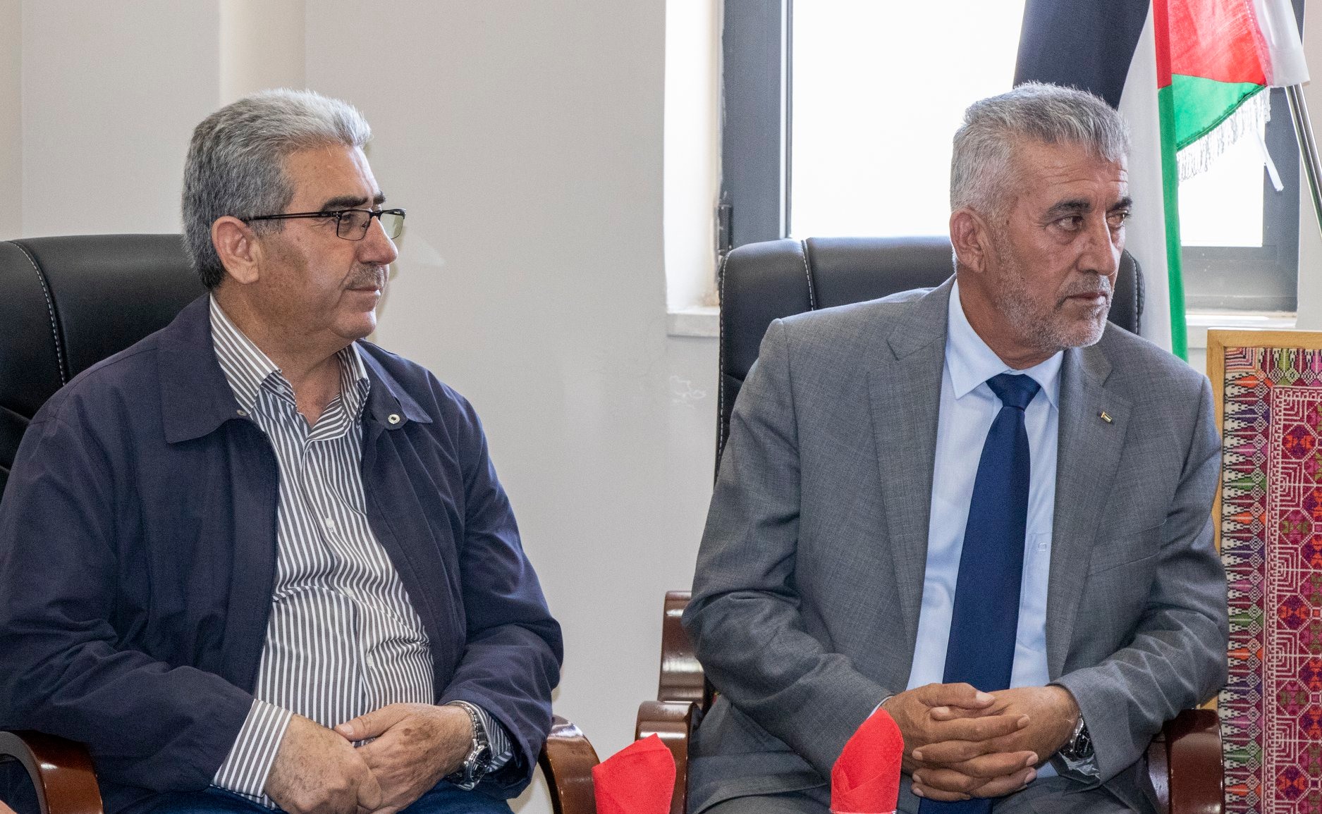 بهدف تعزيز العلاقات الثنائية بين بلدية بيت لحم ووزارة الحكم المحلي سلمان يلتقي بالصالح في دار بلدية بيت لحم