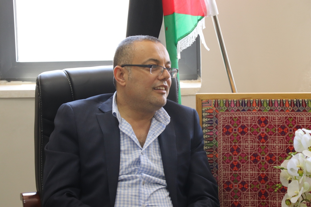 لقاءٌ يجمع بين رئيس بلدية بيت لحم ووزير الثقافة الجديد ويبحثان مشروع بيت لحم عاصمة الثقافة العربية 2020