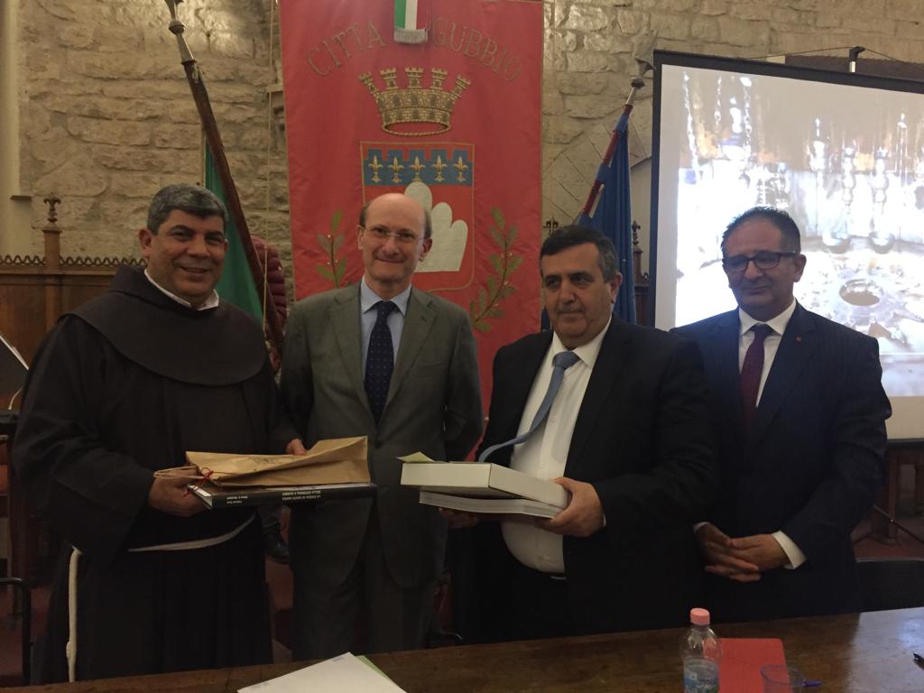 بلديتا بيت لحم وجوبيو الإيطالية توقعان على إتفاقية صداقة