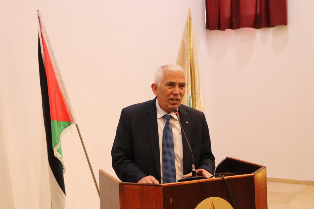 لقاء في مركز السلام/ بيت لحم على شرف وفد منظمة الكشافة العالمية الذي زار بيت لحم