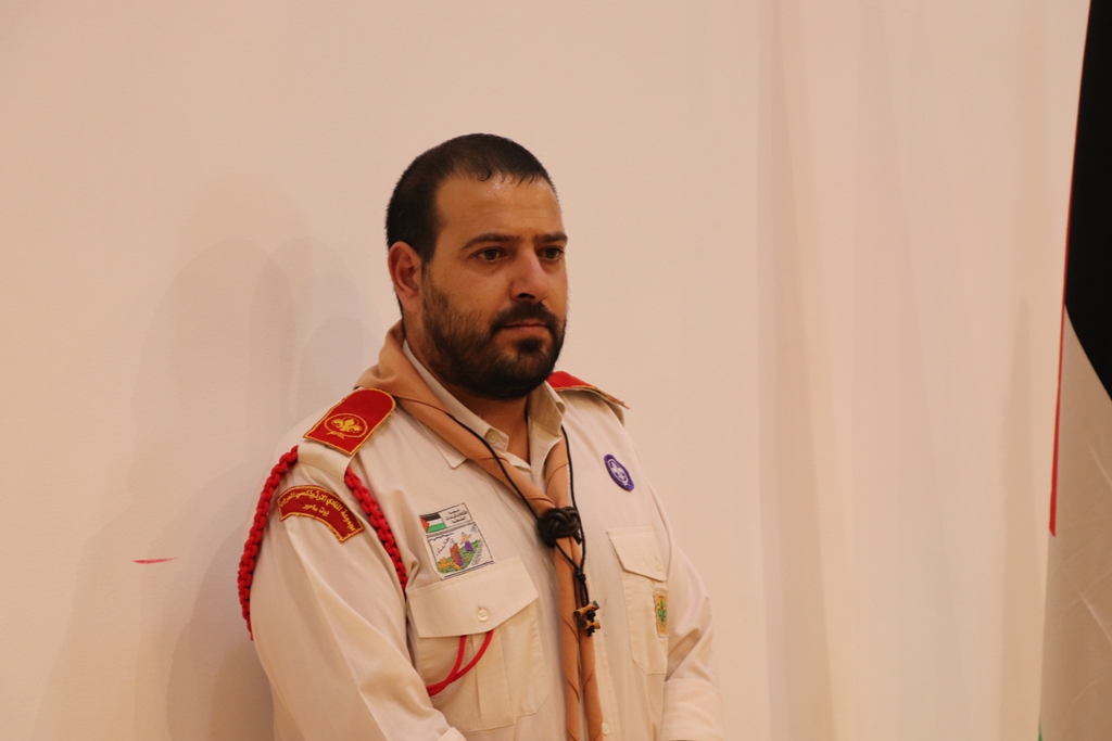 لقاء في مركز السلام/ بيت لحم على شرف وفد منظمة الكشافة العالمية الذي زار بيت لحم