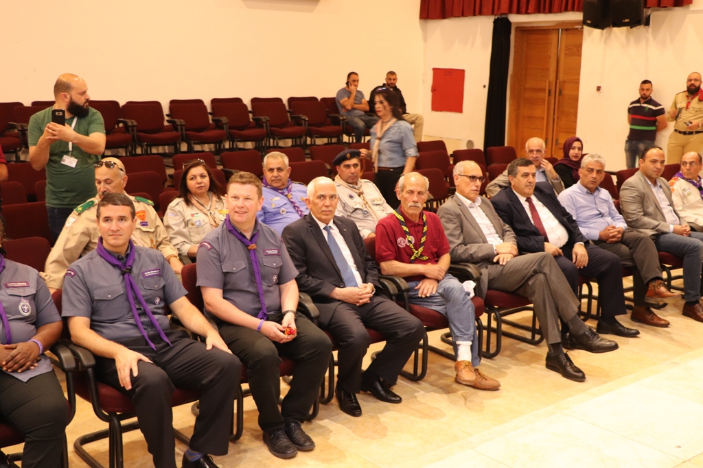 لقاء في مركز السلام/ بيت لحم على شرف وفد منظمة الكشافة العالمية الذي زار بيت لحم