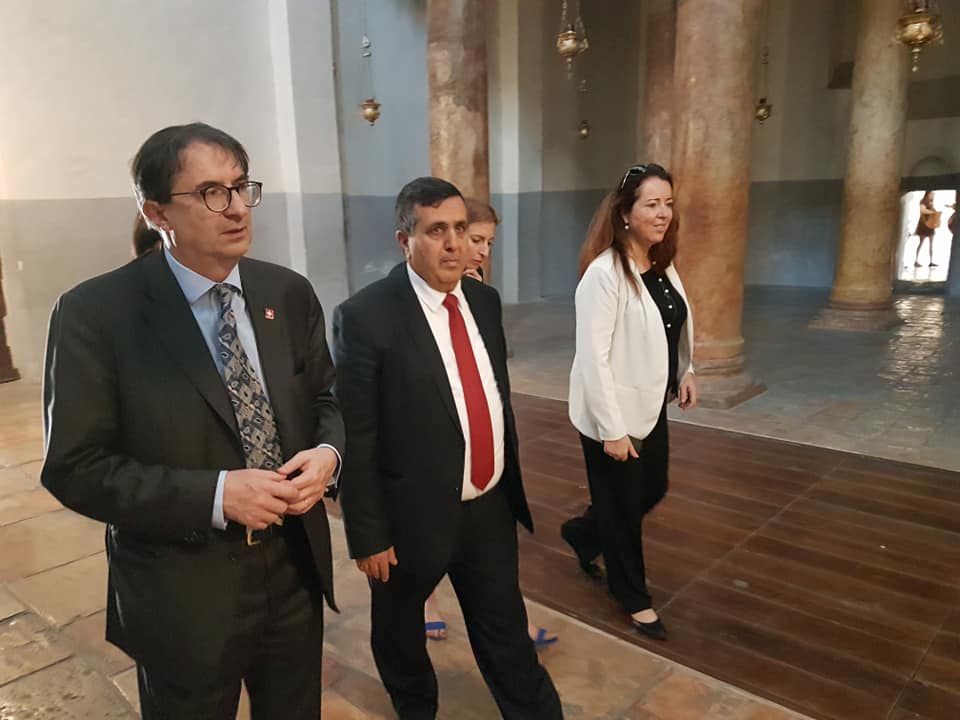 سلمان يستقبل وفدا من وزارة الخارجية السويسرية للتنسيق لزيارة وزير الخارجية السويسري لبيت لحم ايلول القادم ولتوقيع اتفاقية توأمة