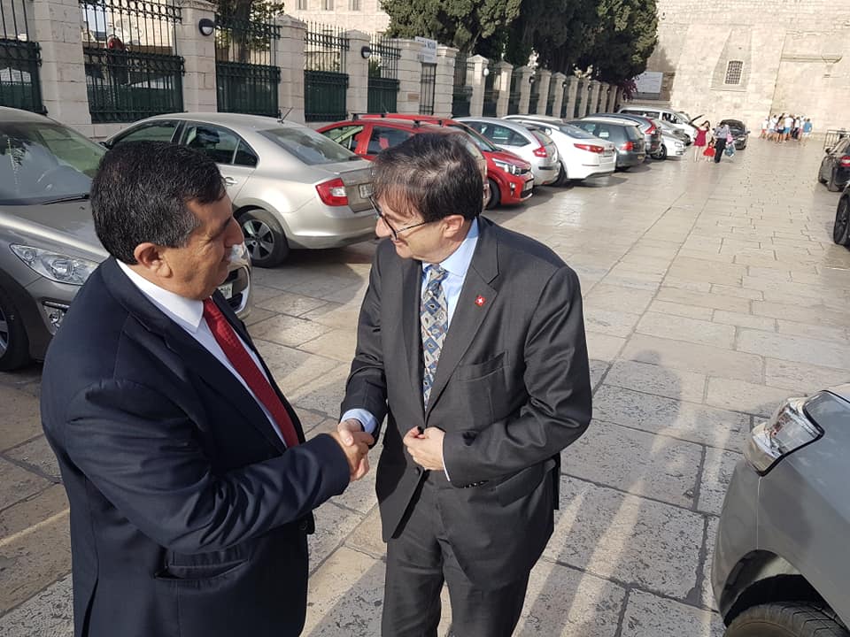 سلمان يستقبل وفدا من وزارة الخارجية السويسرية للتنسيق لزيارة وزير الخارجية السويسري لبيت لحم ايلول القادم ولتوقيع اتفاقية توأمة