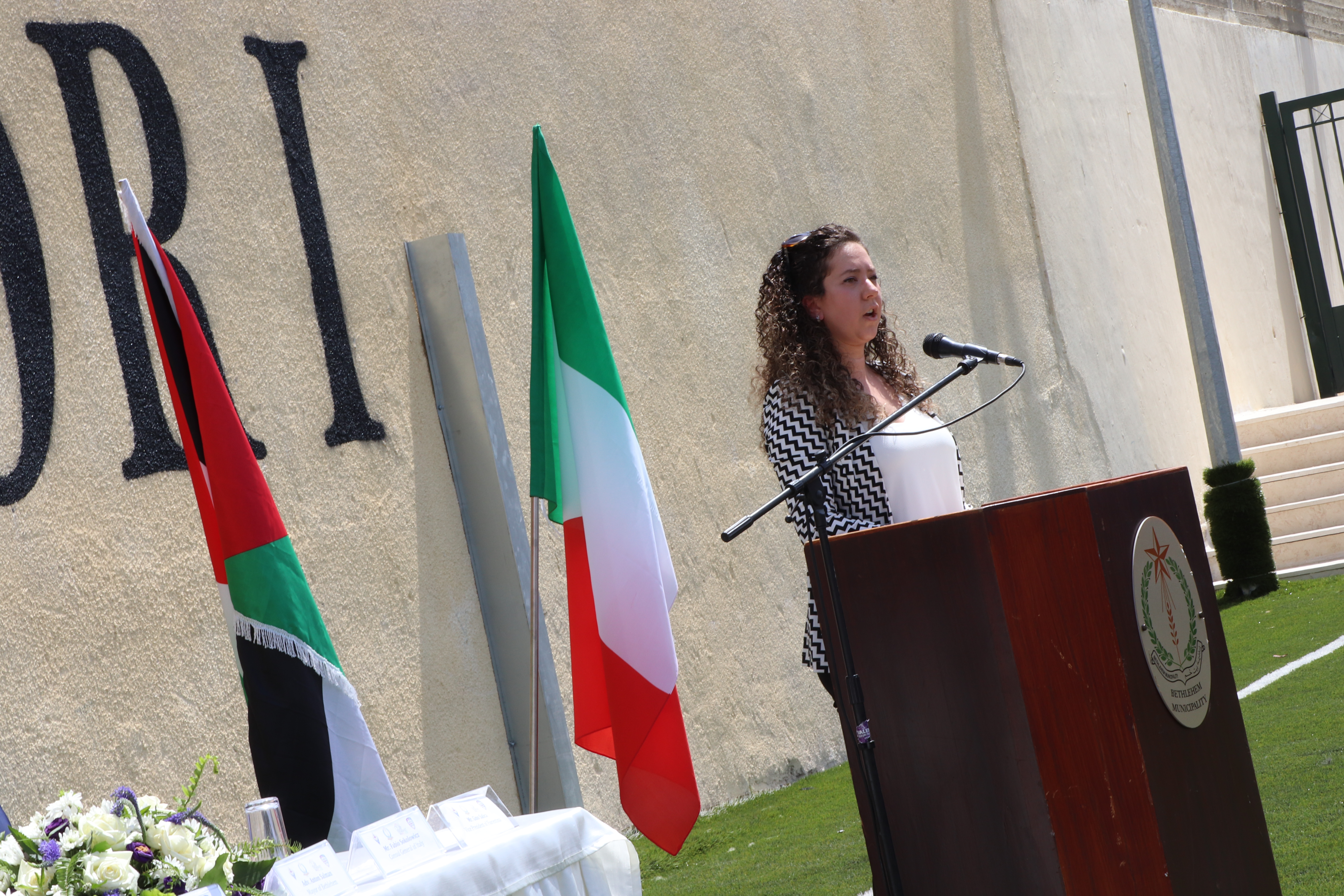 بلدية بيت لحم تحتفل بافتتاح ملعب كرة القدم المصغر "دافيدي أستوري" في بيت لحم