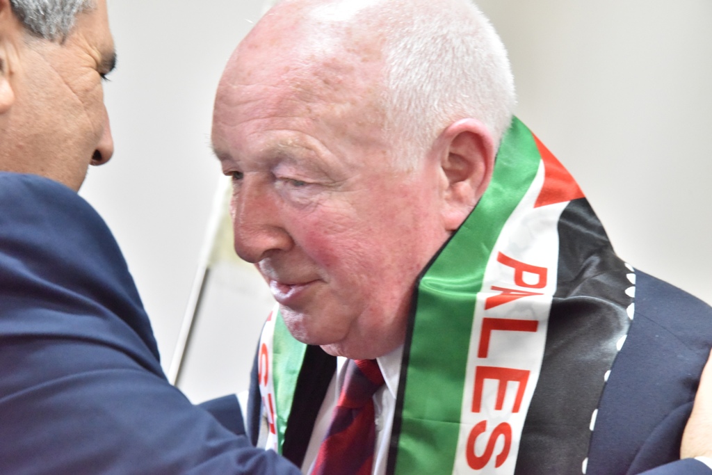 بلدية بيت لحم تنظم حفل استقبال لرئيس بلدية غلاسجو السابق والوفد الإسكتلندي