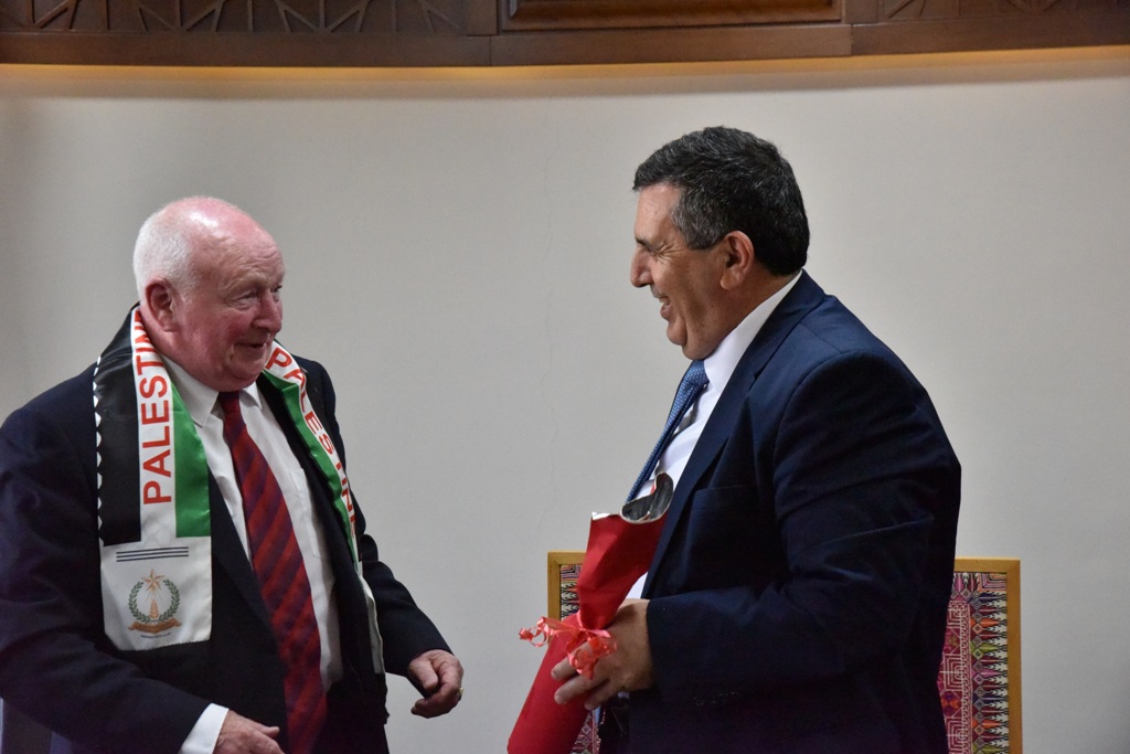 بلدية بيت لحم تنظم حفل استقبال لرئيس بلدية غلاسجو السابق والوفد الإسكتلندي