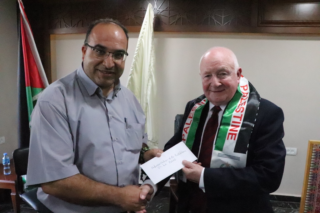 بلدية بيت لحم تنظم حفل استقبال لرئيس بلدية غلاسجو السابق والوفد الإسكتلندي