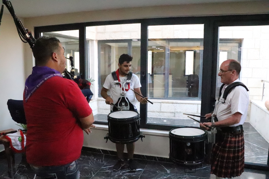 بلدية بيت لحم تنظم حفل استقبال لرئيس بلدية غلاسجو السابق والوفد الإسكتلندي