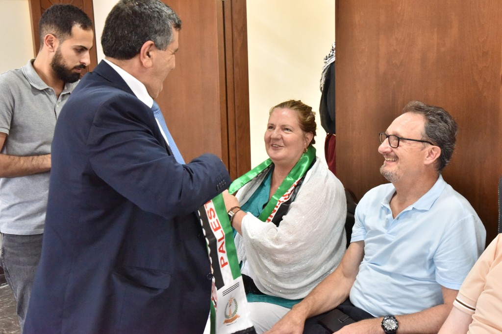 بلدية بيت لحم تنظم حفل استقبال لرئيس بلدية غلاسجو السابق والوفد الإسكتلندي