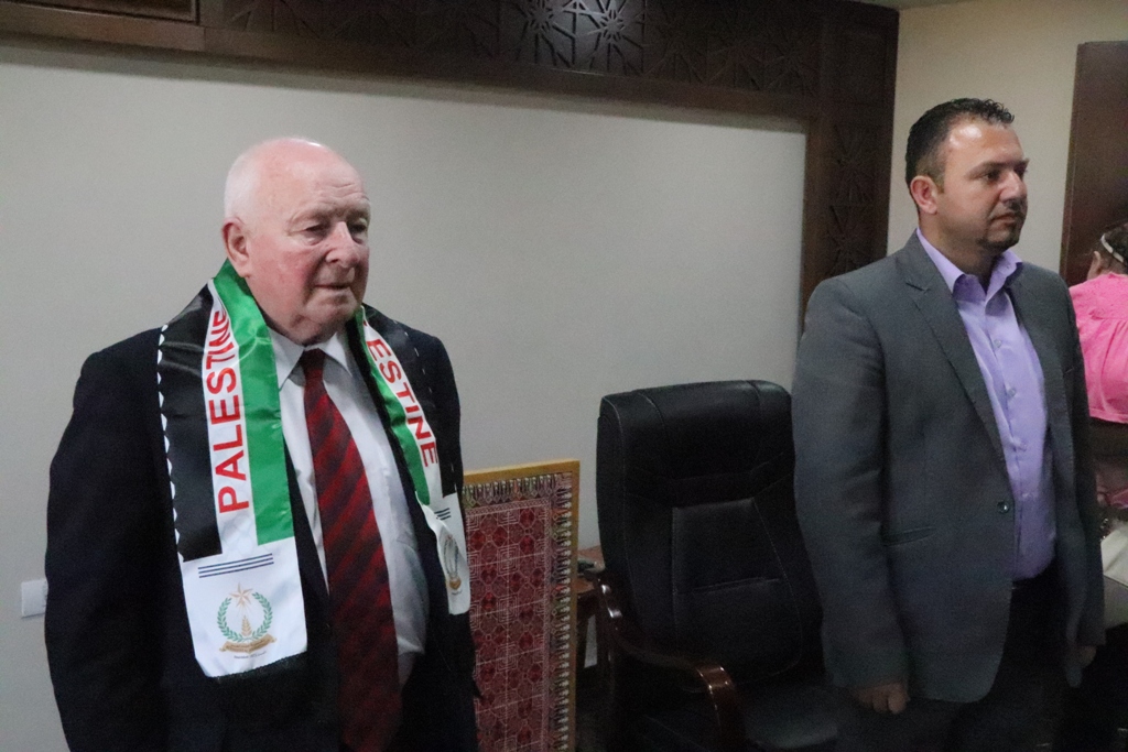 بلدية بيت لحم تنظم حفل استقبال لرئيس بلدية غلاسجو السابق والوفد الإسكتلندي