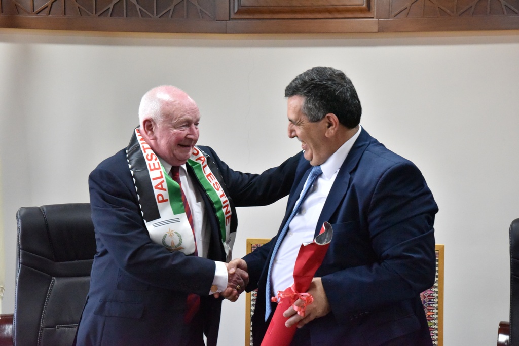 بلدية بيت لحم تنظم حفل استقبال لرئيس بلدية غلاسجو السابق والوفد الإسكتلندي