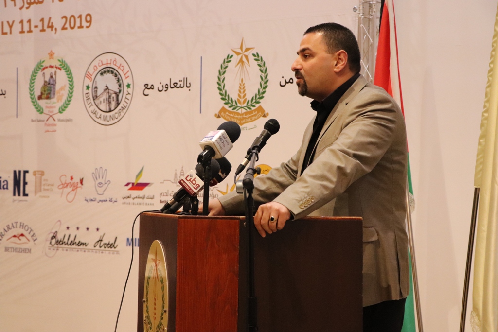 مؤتمر صحفي خاص بمؤتمر مغتربي أبناء محافظة بيت لحم الثاني من مركز السلام في بيت لحم