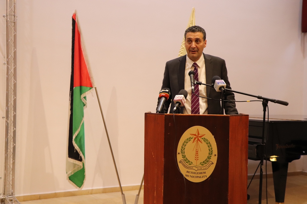 مؤتمر صحفي خاص بمؤتمر مغتربي أبناء محافظة بيت لحم الثاني من مركز السلام في بيت لحم