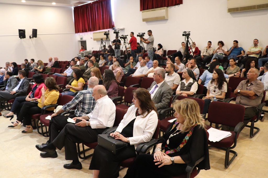 مؤتمر صحفي خاص بمؤتمر مغتربي أبناء محافظة بيت لحم الثاني من مركز السلام في بيت لحم