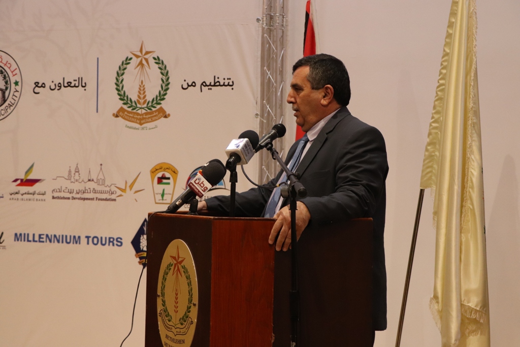 مؤتمر صحفي خاص بمؤتمر مغتربي أبناء محافظة بيت لحم الثاني من مركز السلام في بيت لحم