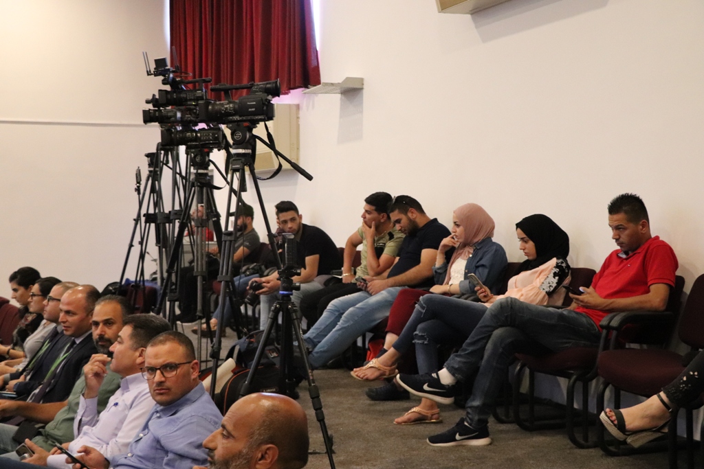 مؤتمر صحفي خاص بمؤتمر مغتربي أبناء محافظة بيت لحم الثاني من مركز السلام في بيت لحم