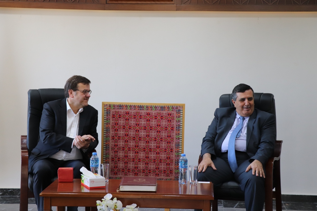 رئيس بلدية بيت لحم يستقبل رئيس بلدية الياج البلجيكية والوفد المرافق